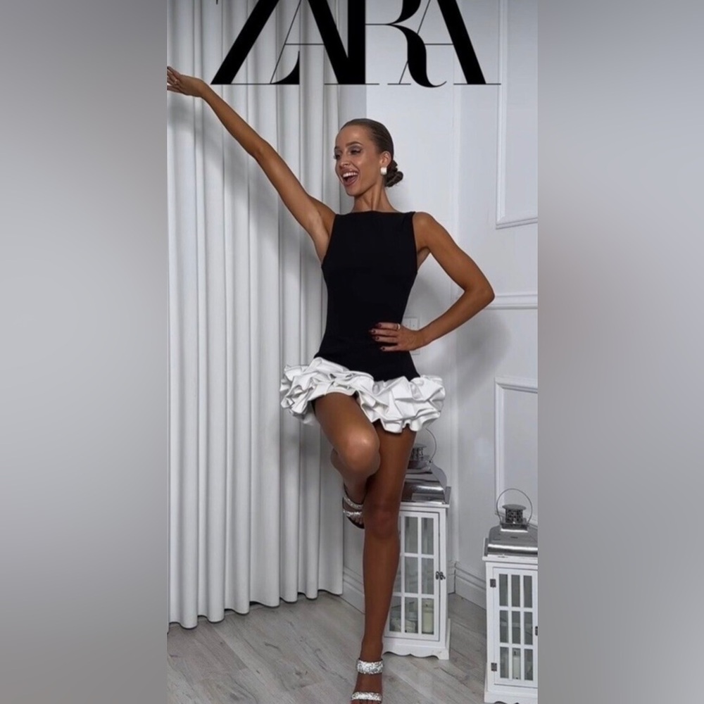Zara contrasting jumpsuit dress